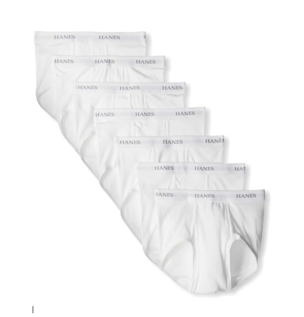 Photo 1 of Hanes Ultimate mens Ultimate Tagless With Comfortflex Waistband - Multiple Packs and Colors briefs underwear, White 7 Pack, X-Large US