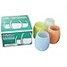 SillyVine Color Stemless Silicone Wine Glasses | Set of 4- 12 oz | Durable | Eco Friendly | Pastel | Translucent |The Glass So Versatile It Can Go Anywhere (4, Carolina Breeze)