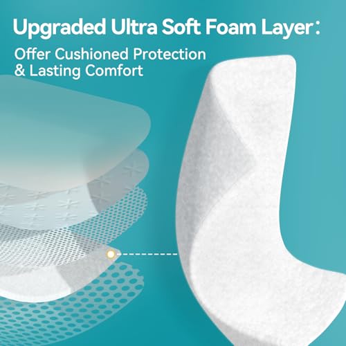 Dimora Utra Soft Silicone Foam Dressing 6X6(5 Count), Super Absorbent Large Bandage for Wound with Widened Border, Adhesive Foam Wdound Dressing for Bed Sores, Ulcer, Surgical Wound