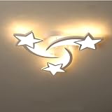 Comely 30W Dimmable Star LED Ceiling Light with Remote White view 3