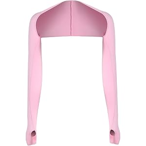 Sun Protection Shrug Sleeves for Women，UPF50+ Cooling Shoulder Cover with Thumb Holes for Golf, Fitness