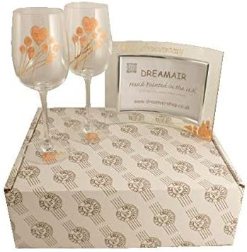 Personalizado 35th Coral Copas de Vino de Aniversario Boda y ...