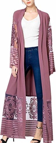 RRINSINS Women Formal Solid Muslim Dress Evening Prom Gowns Purple S
