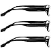 Fashion Reading Glasses 2.50 3 Black (3 Pack) F503