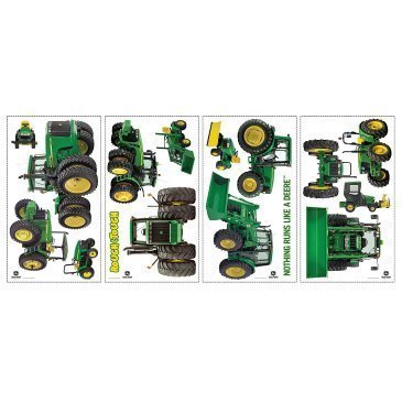 John Deere 16 Big Wall Stickers Green Tractor Room Decor Vinyl
