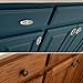 ALL-IN-ONE Paint, Durable cabinet and furniture paint. Built in primer and top coat, no sanding needed. Includes our 30 featured color card - Mediterranean (blue teal), Quart
