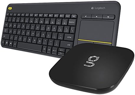 Matricom G-Box Q² and Logitech Wireless Touch Keyboard K400 Plus keyboard /Android TV Streaming Media Mini PC [2GB/16GB/4K] Quad/Octo Core