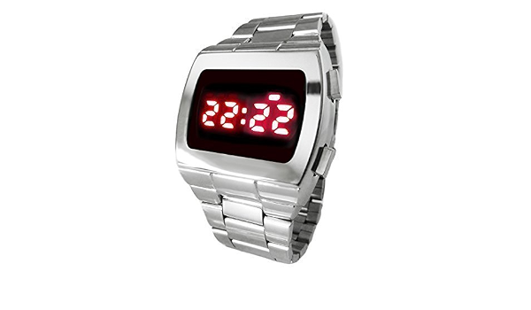 70s Retro Style LED Watch Powerful Red 