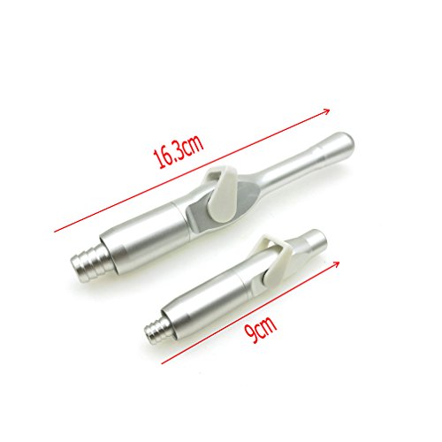 Aluminum Strong Suction Head Weak Suction Head Long Type for Dental Chair by NSKR HPS (1 Pair)
