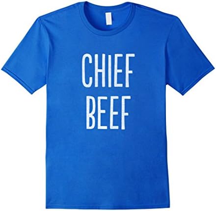 Mens Chief Beef Funny T-Shirt Medium Royal Blue