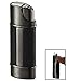 Visol Piccolo Leather and Gunmetal Wind-Resistant Torch Flame Lighter