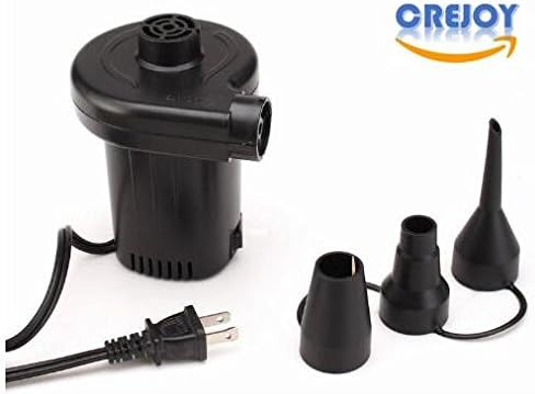 CREJOY Portable Air Inflator &amp; Deflator Electric Pumps, AC Electric Air Pump, Vacuum Compression Bags Suction Pump, Voltage 120V.