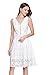 VEIIASR Women's Vogue Lace V-Neck Chic Cocktail Party Sleeveless Dress