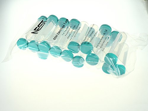 Nest Scientific 602052 Polypropylene/Polyethylene Centrifuge Tube, Bulk, Standard, Sterile, 50 mL, 25 per Pack, 500 per Case (Pack of 500)