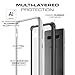 Ghostek Atomic Slim Galaxy S10 Plus Clear Case with Super Space Metal Bumper Design Tough Shockproof Heavy Duty Protection and Wireless Charging Compatible for 2019 Galaxy S10+ (6.4 Inch) - (Black)