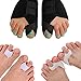 Lejero Bunion Corrector Kit for Men&Women - 6pcs Gel Toe Separators & Orthopedic Bunion Splint, Hallux Valgus Brace, Non-Slip Elastic Bunion Pads, Toe Straightener Spacers, Tailors Bunion Relief (M)