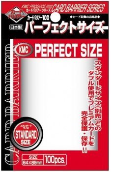 KMC Perfect Size Trading Card Sleeves Deck Protectors Standard Size 64x89mm - 10 Sets (10 Packs/total 1000 Sheets) - Japan Import - Made in Japan