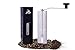 Premium Manual Coffee Grinder By Java Juice - Brushed Stainless Steel Personal Coffee Mill - Precision Grinding Conical Burrs - Brewing Essentials Perfect For Home, Office, Or Travel Use