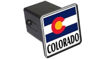 GRAPHICS & MORE Colorado State Flag Tow Trailer Hitch Cover Plug Insert 2"