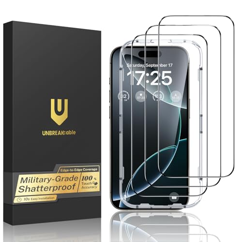 UNBREAKcable Verre Trempé pour iPhone 16 Pro Max, Dureté... en promo sur Amazon