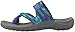 Skechers Women's Reggae-Brush Strokes Toe Ring Sandal, Blue/Green, 8 M US