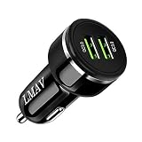 Quick Charge 3.0 Car Charger, 48W 6A Dual QC 3.0 USB Car Charger Compatible for Apple & Android Devices.