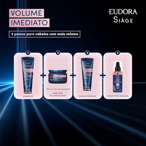 Eudora Siàge Mousse Volumizador Volume Imediato 150ml