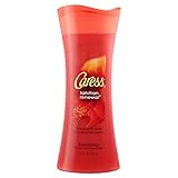 Caress Exfoliating Body Wash, Tahitian Renewal, 18 Ounce, 4 Count