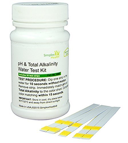 pH & Total Alkalinity Water Quality Test Strips (50 Strips) - Water Test Kit for Tap Water – Fast & Accurate Home Drinking Water Test