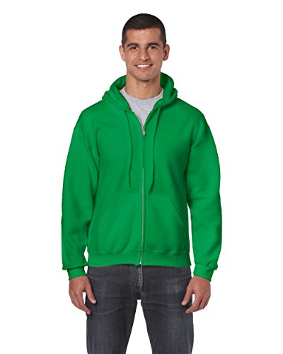Gildan 18600 - Classic Fit Adult Full Zip Hooded Sweatshirt Heavy Blend - First Quality - Irish Green - 5X-Large