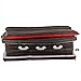 Halloween Haunters Animated 6 Foot Long Inflatable Black Coffin with a Rising Dracula Vampire and LED Lights Indoor Outdoor Yard Lawn Prop Decoration - Blow Up Graveyard Haunted House Party Display