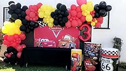 Botong 7x5ft Cartoon Car Birthday Party Themed