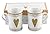 50th Golden Wedding Anniversary Gift Set Ceramic Mugs By Haysom Interiors