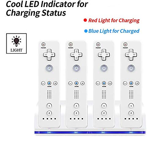 Charger Station for Wii,Juamena Remote Charging Stand RS01 with High