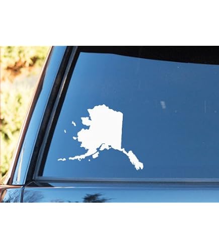 Alaska Outline Sticker Decal Die Cut - Self Adhesive Vinyl...