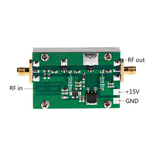 1MHz-700MHz 3.2W RF Power Amplifier Module HF VHF UHF FM Transmitter Gain 35dB for Ham Radio