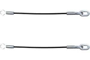 AUTOANDART Brock Replacement Pair Set of Rear Tailgate Cables Compatible with 1988-2002 C/K Pickup Truck 19244993