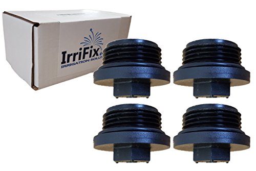 Threaded Plug Set by IrriFix - 4-Pack - 1 Inch NPT with O-Ring and IrriFix Storage Box