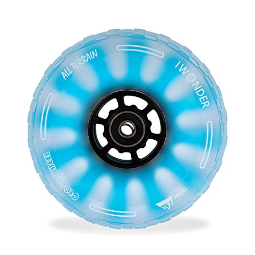 IWONDER Cloud Wheel Electric Skateboard Wheels All Terrain Off Road 120mm 78A Translucent Urethane Patented Damping Foam Core Longboard Wheels