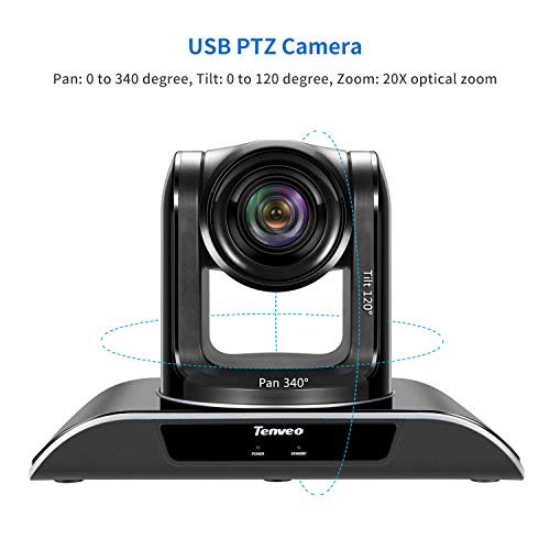 Tenveo 20X-USB optical zoom video conference camera USB PTZ camera for large conference rooms ( 20X Zoom VHD202U)