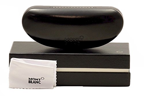 Mont Blanc Men's MB502S 01N Sunglasses, Shiny Black