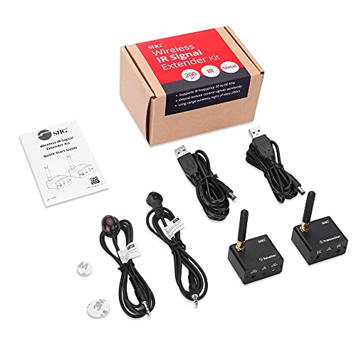 SIIG Pro Wireless IR Remote Control Extender Kit, Infrared Repeater
