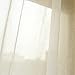 NICETOWN Living Room Voile Panel Drapes - Crushed Sheer Window Curtain Crinkle Grommet Voile Draperies for Villa/Hall/Parlor (One Pair, W52 x L84, Beige)
