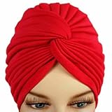 Radiant Pleated Turban Head Wrap For Women