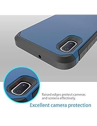 SWODERS - Carcasa para Galaxy A10e (resistente a los golpes, antideslizante, con protector de pantalla de vidrio templado)