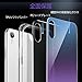ESR Mimic Tempered Glass Case for iPhone XR, 9H Tempered Glass Back Cover [Mimics the Glass Back of iPhone XR]Scratch-Resistant+Soft Silicone Bumper Shock Absorption for iPhone XR, Purple Blue Crystal