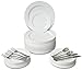 OCCASIONS 360 Pcs set (60 guest) Wedding Disposable Plastic Plate and Silverware Combo 10.5