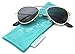 Baby Boy Girl Classic Aviator Style Retro Metal Sunglasses (Gold/Black Lens 6-18 Months)