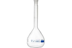 ELECTRON MICROSCOPY SCIENCES Volumetric Flask, Clear, 1000 mL, with Glass Stopper, Class A with Lot Certificate
