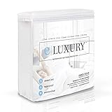 eLuxurySupply Premium Waterproof Mattress Protector - Mattress Cover Made with Oeko Tex Technology - Protection from Liquids and Dust Mites - Machine Washable Hypoallergenic Pad, Queen